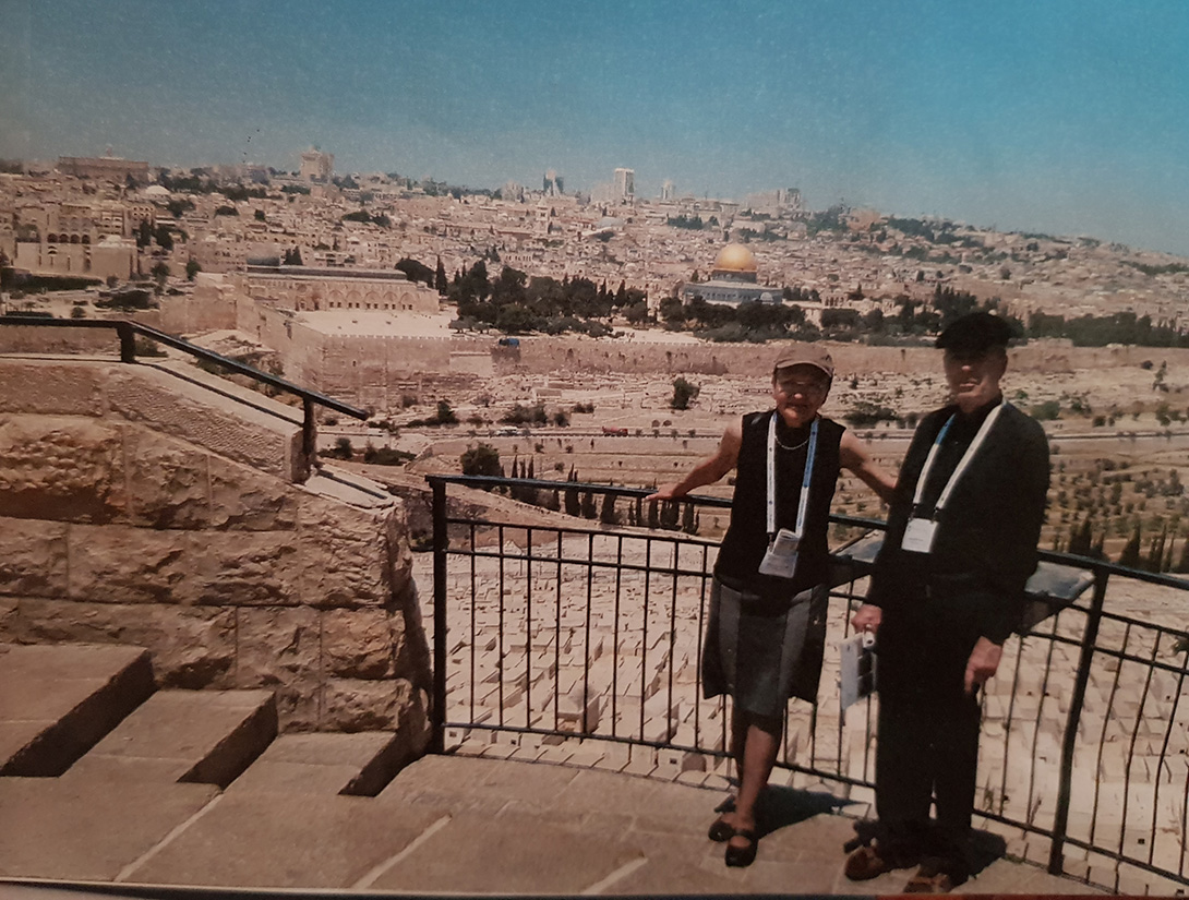Georg und Michaela in Jerusalem.